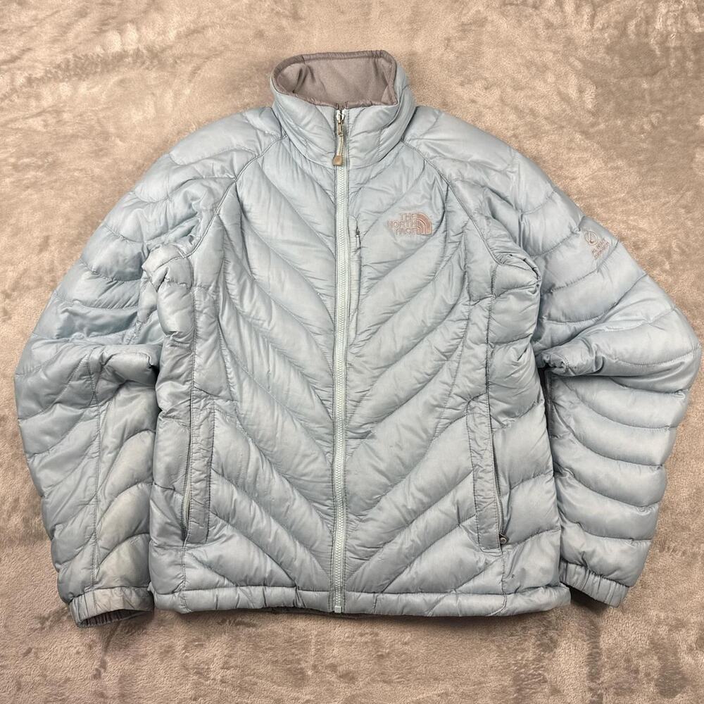The North Face 850 Down Flight Series Summit Blue Puffer Jacket Women’s Size XS